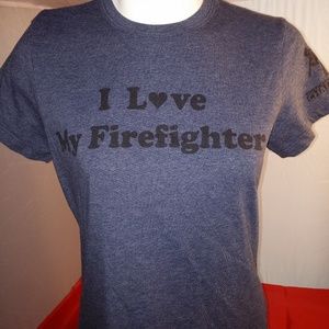 I Love My Firefighter T Shirt